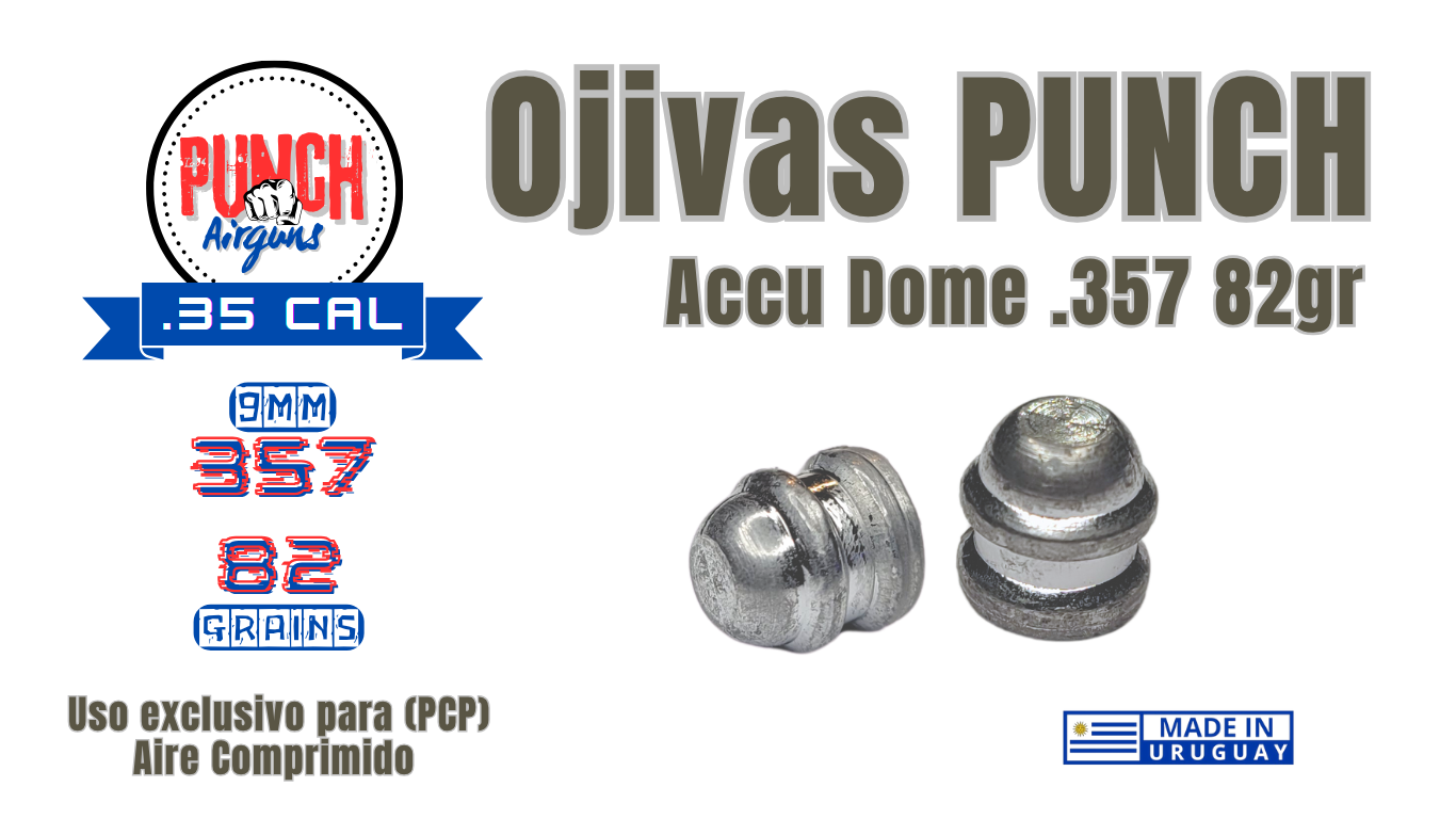 Accu Dome PCP 9mm 357 82gr - Image 3